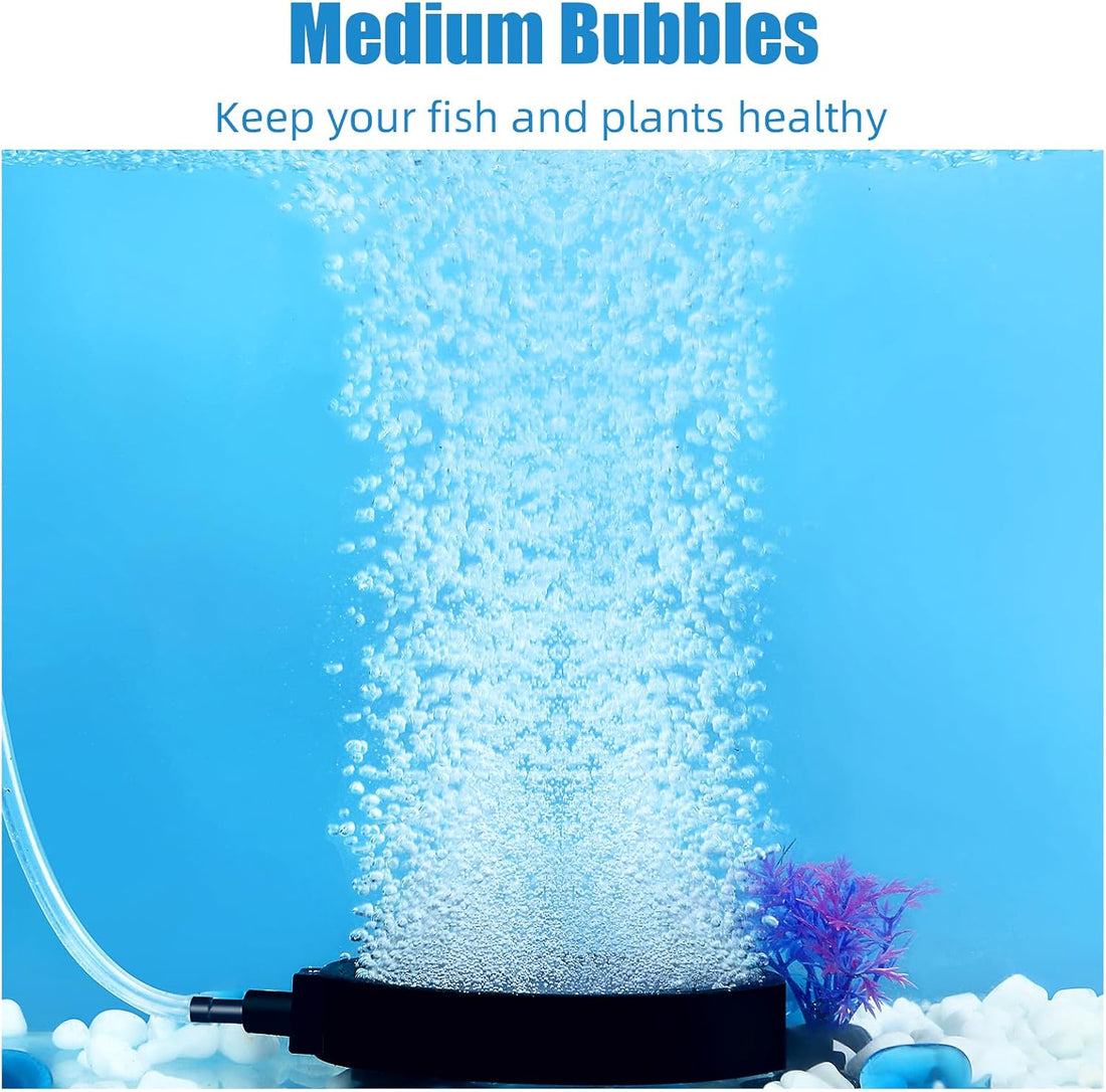 AQUANEAT Aquarium Air Stone Disc 4 inch, Aerator Bubble Diffuser