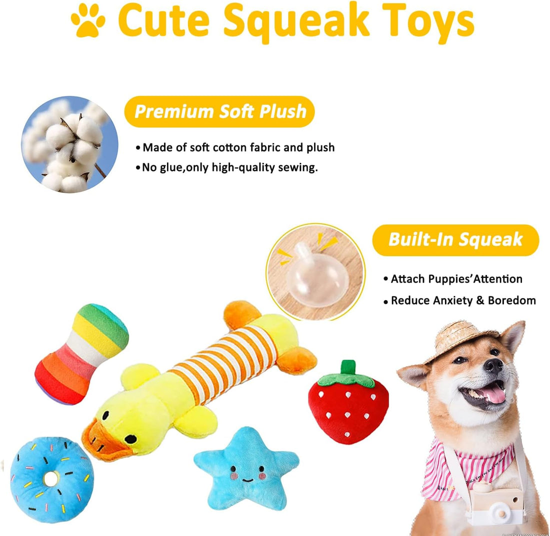 Aipper Dog Toys 25 Pack for Fun and Teeth Cleaning