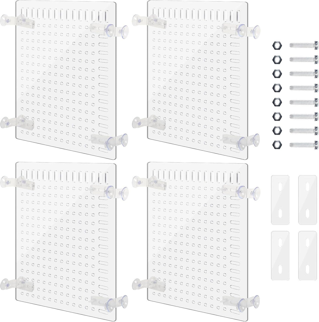 Nuanchu 4 Set Aquarium Divider 11.4 x 9.75'' Acrylic Fish Tank Panels