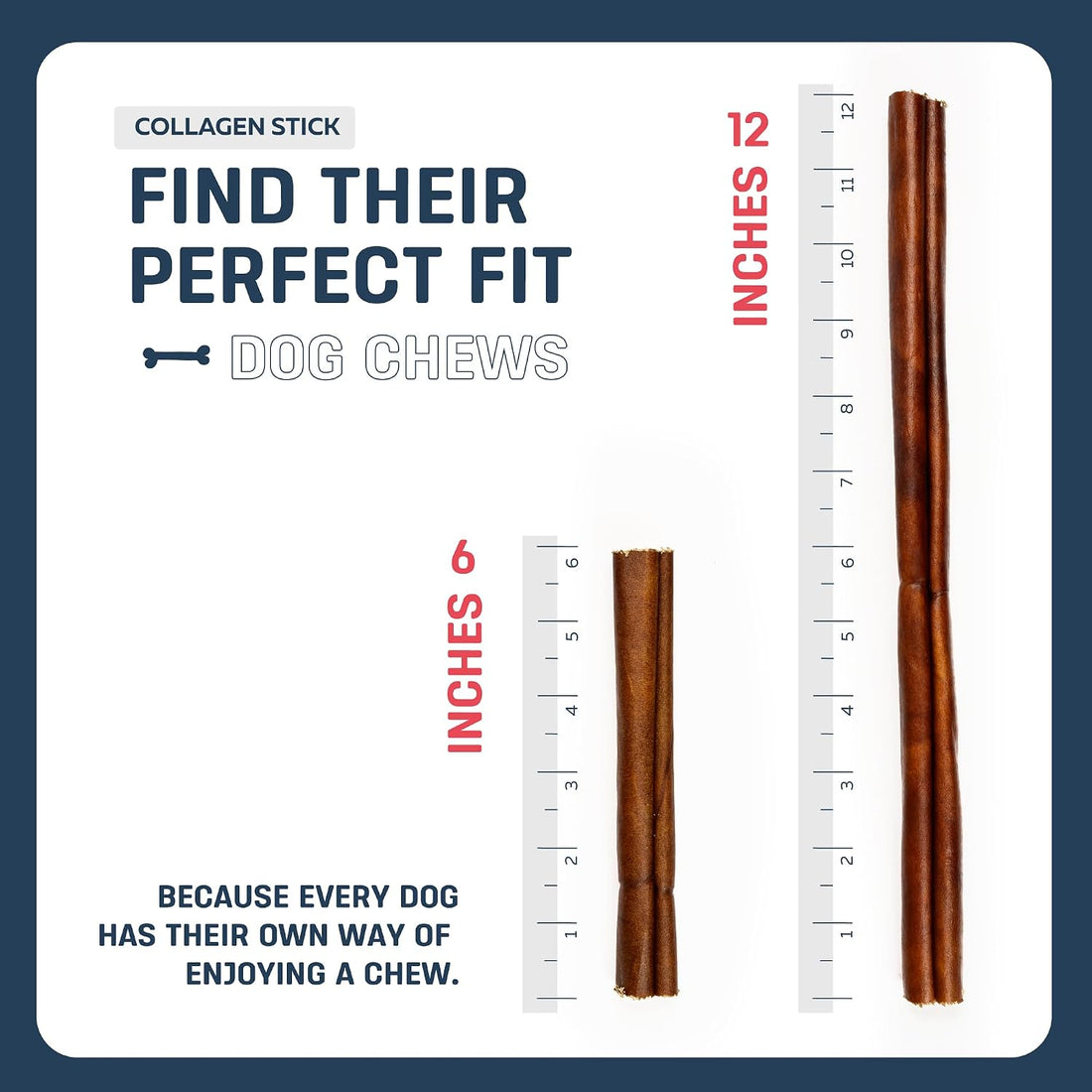 Big Lu -Beef Collagen Sticks for Dogs, 12 Inch