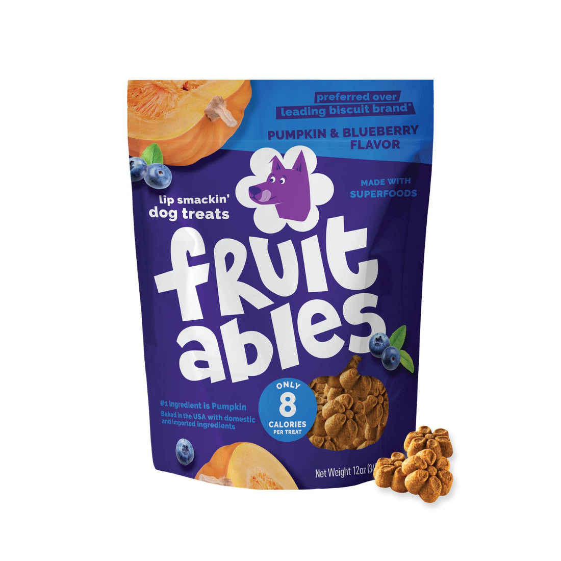 Fruitables Baked Dog Treats, Healthy Pumpkin Treat for Dogs