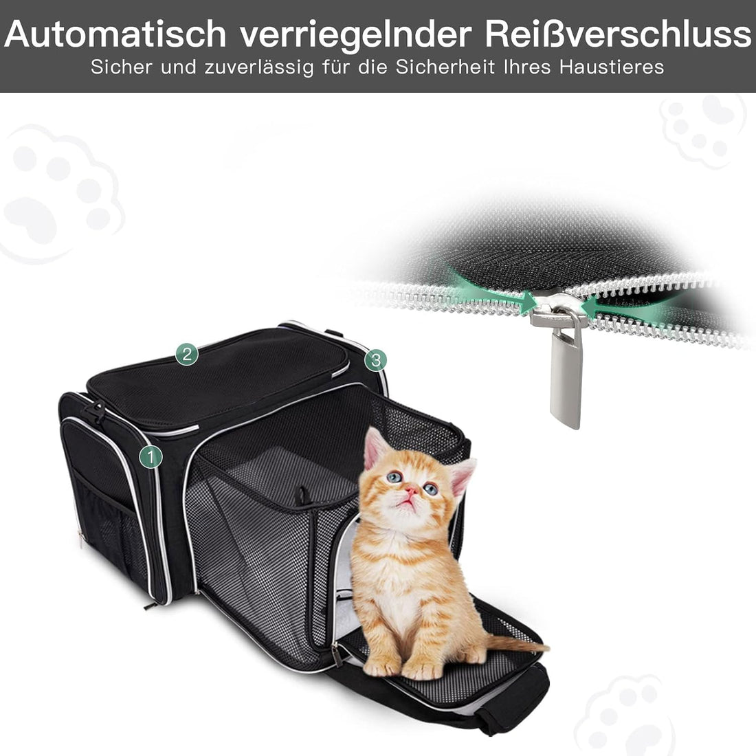 BAGLHER Cat Carrier Bag,Airline Approved Pet Carrier Soft Side Pet