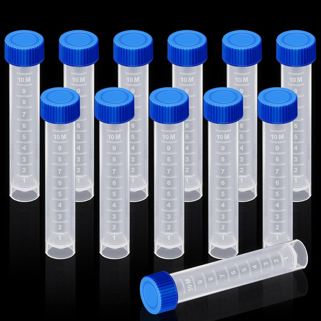 Konohan 12 Pcs 10ml Replacement Test Tubes for Aquarium Test Kits