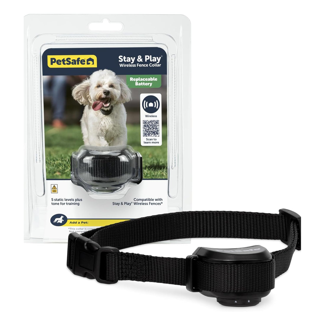 PetSafe Stay & Play Wireless Pet Fence with Replaceable Battery