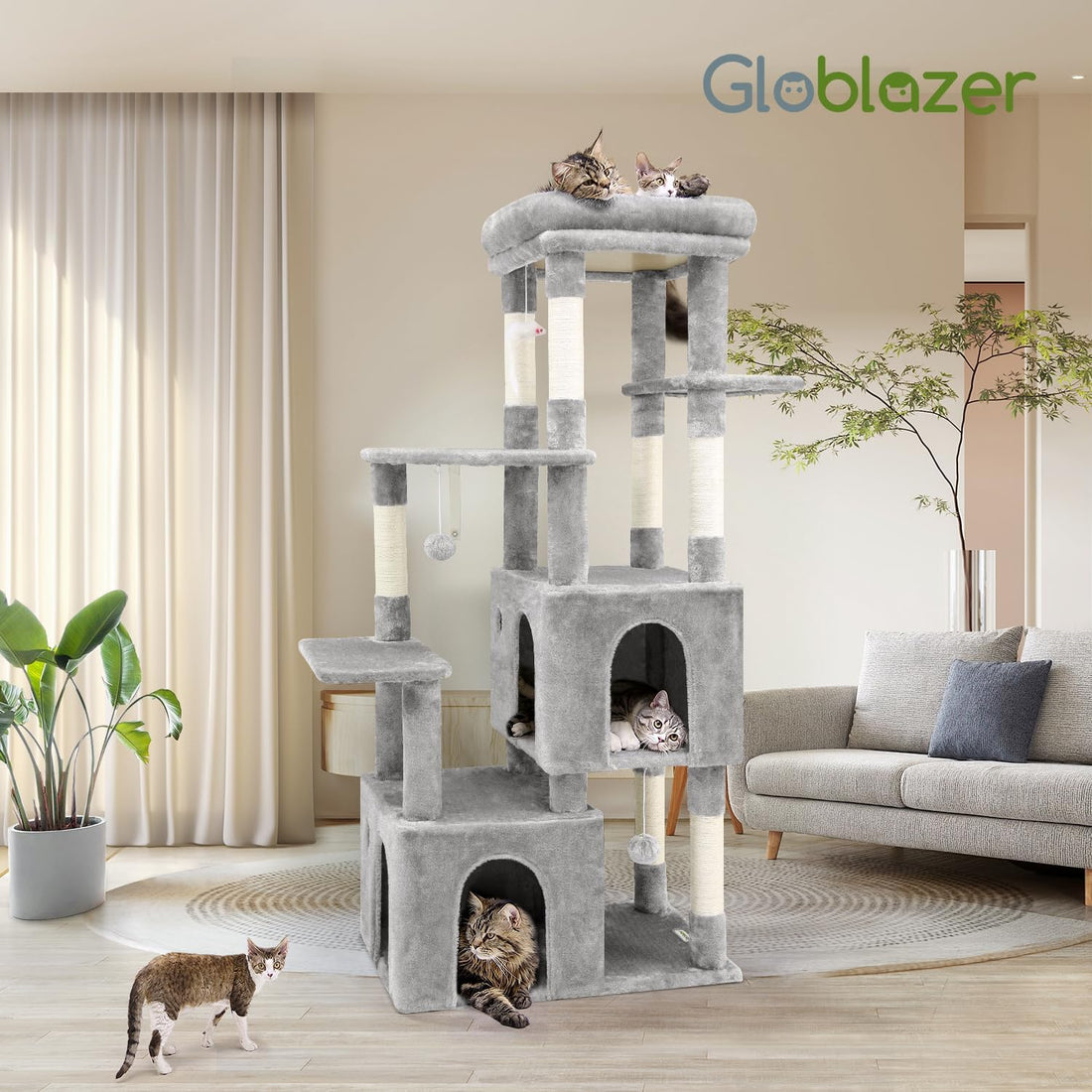 Globlazer Heavy Duty Cat Trees for Big Cats Maine Coon, F61