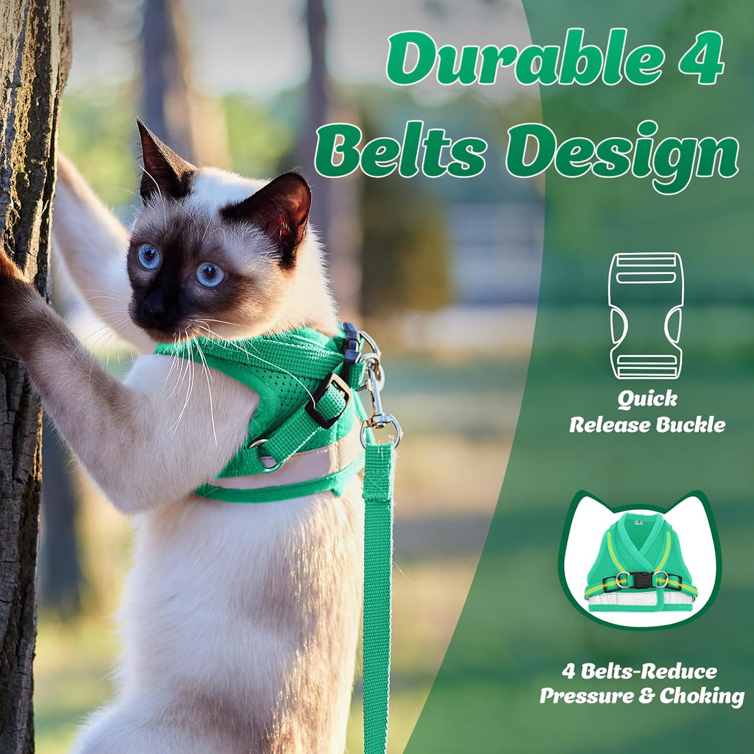 Supet Cat Harness and Leash Set