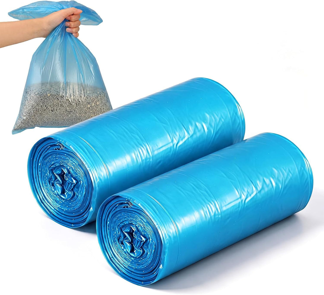 Glenmal 50 Count 2 Rolls Cat Litter Refill Bags, 7-Layer Odor Control