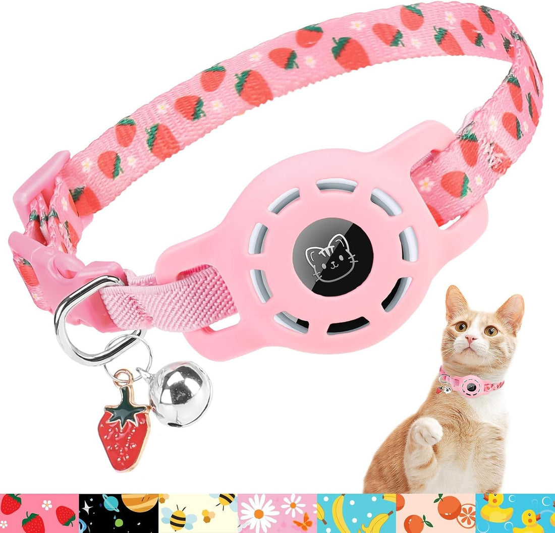 BINGPET AirTag Cat Collar with Bells