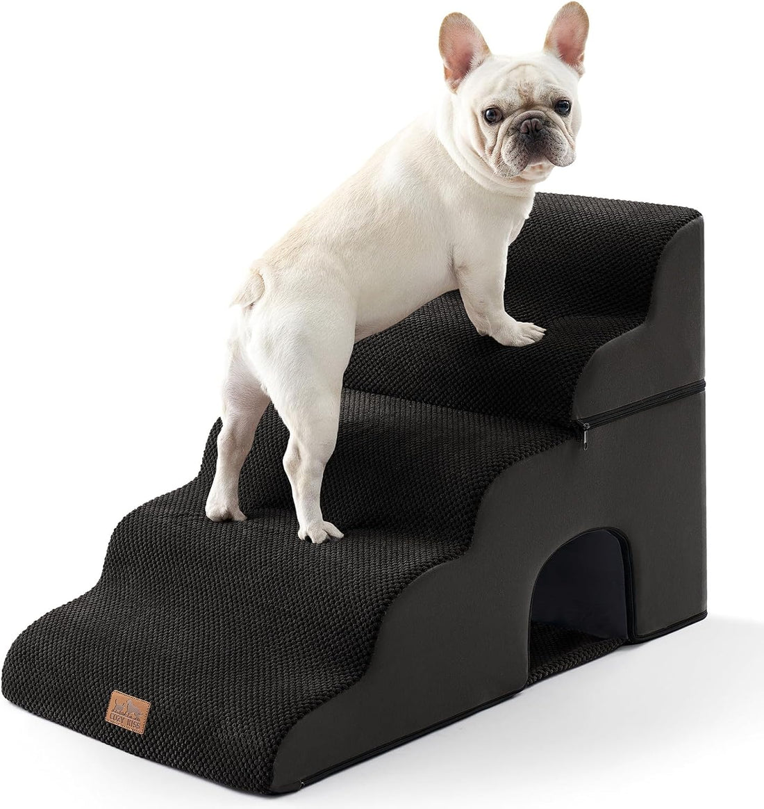 COZY KISS Dog Stairs for Small Dogs, 3-Step 2-in-1 Dog Steps,15.7" H
