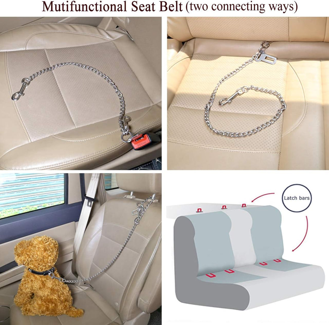 Mogoko Stainless Steel No chew Dog Car Seat Belt
