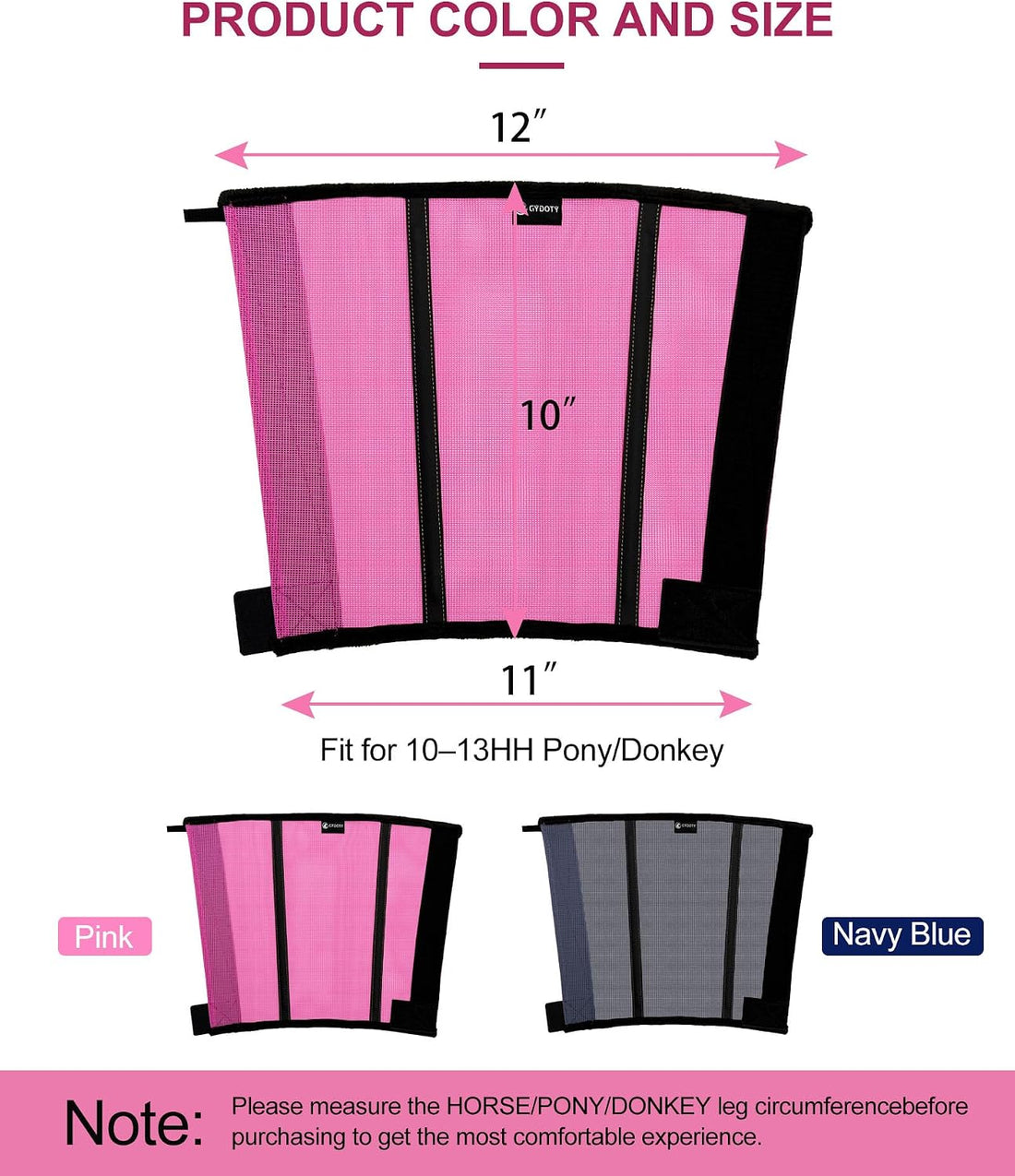 Pony/Donkey Fly Boots Set of 4