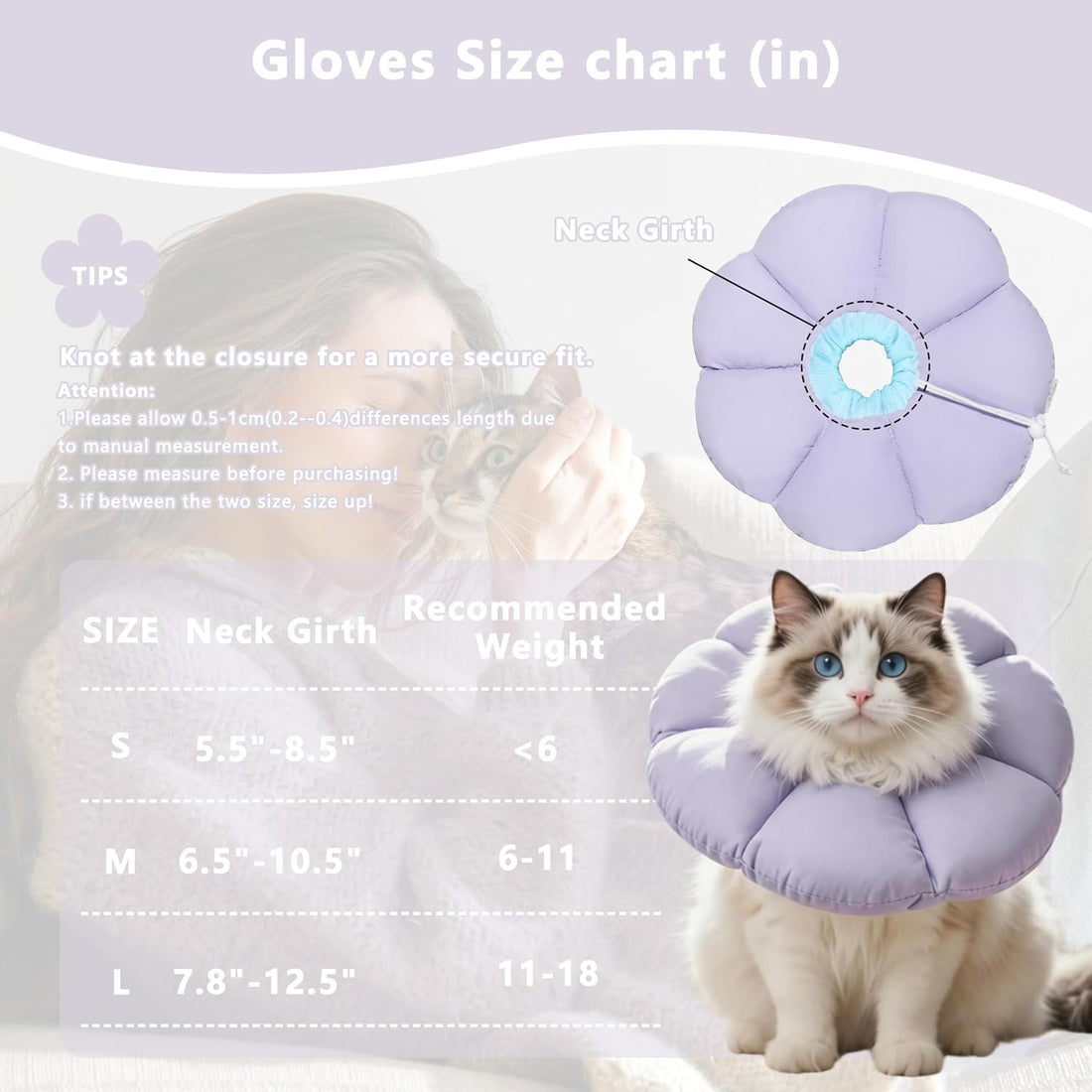 Soft Cat Cone Collar After Surgery,Cat Recovery Collar