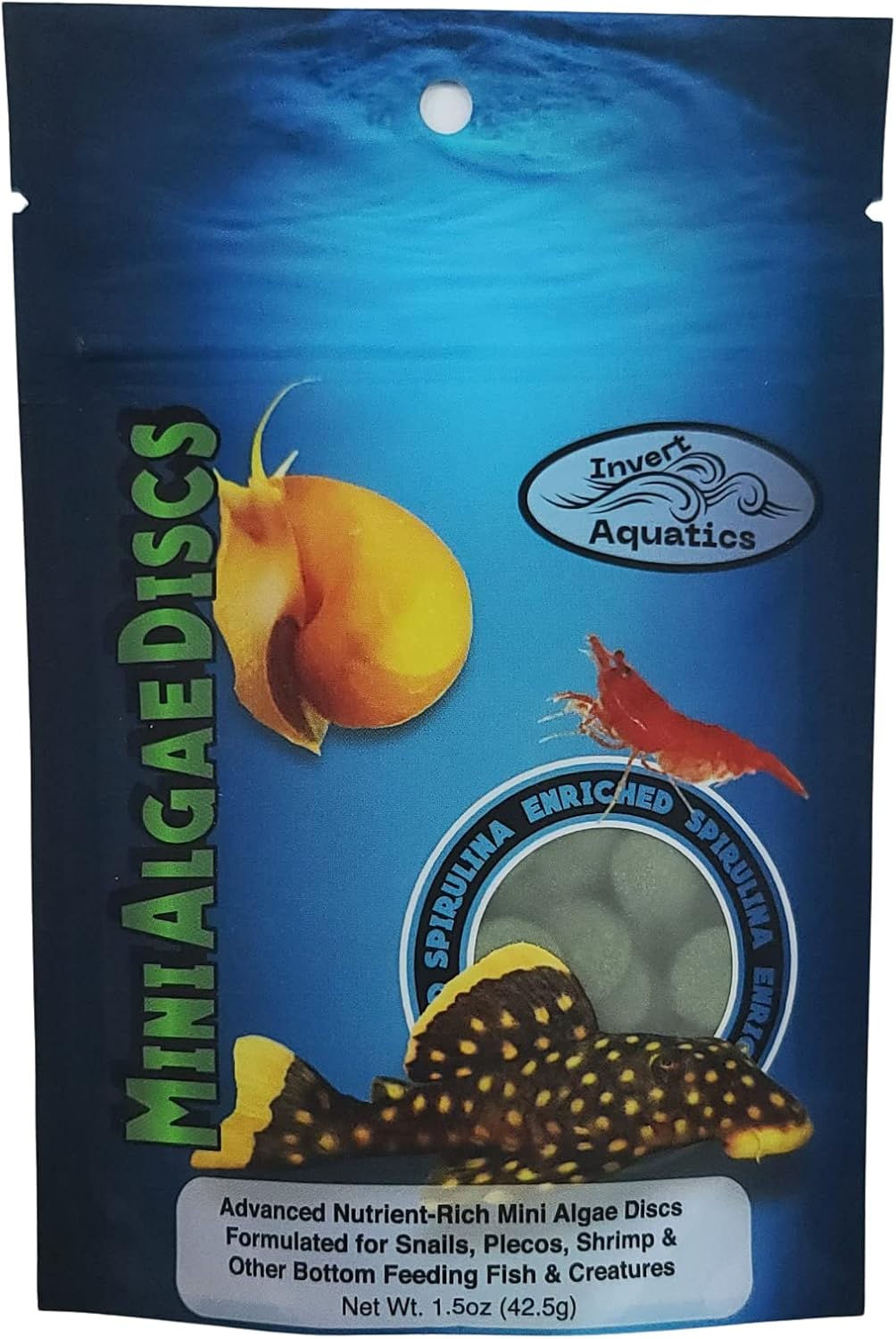 Mini Algae Discs - Sinking Diet for Snails