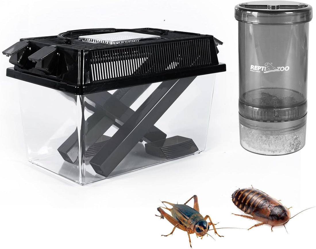 REPTI ZOO Reptile Cricket Keeper & Mixer Combo Kit