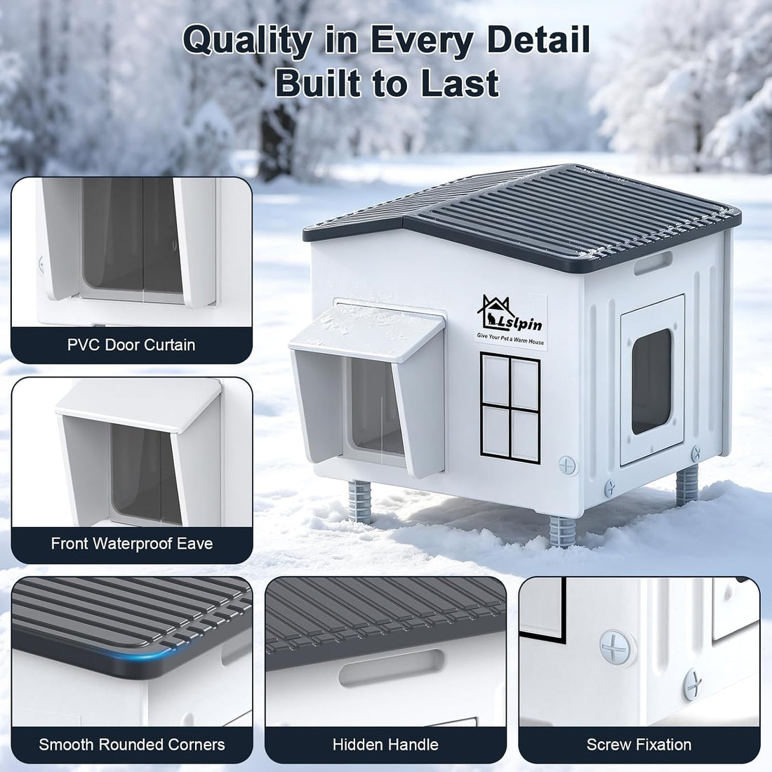Indestructible Heated Cat House for Outside
