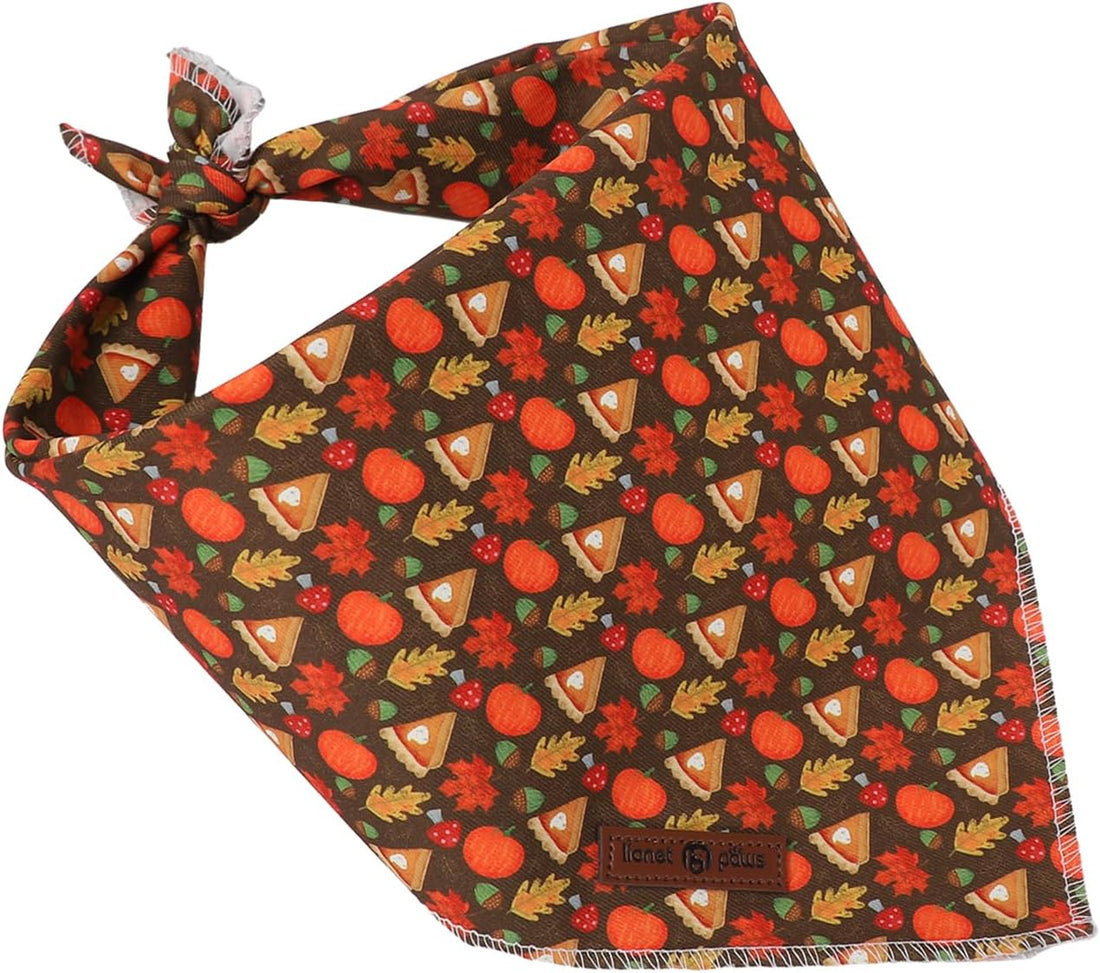Lionet Paws Halloween Pumpkin Dog Bandana Washable Cotton