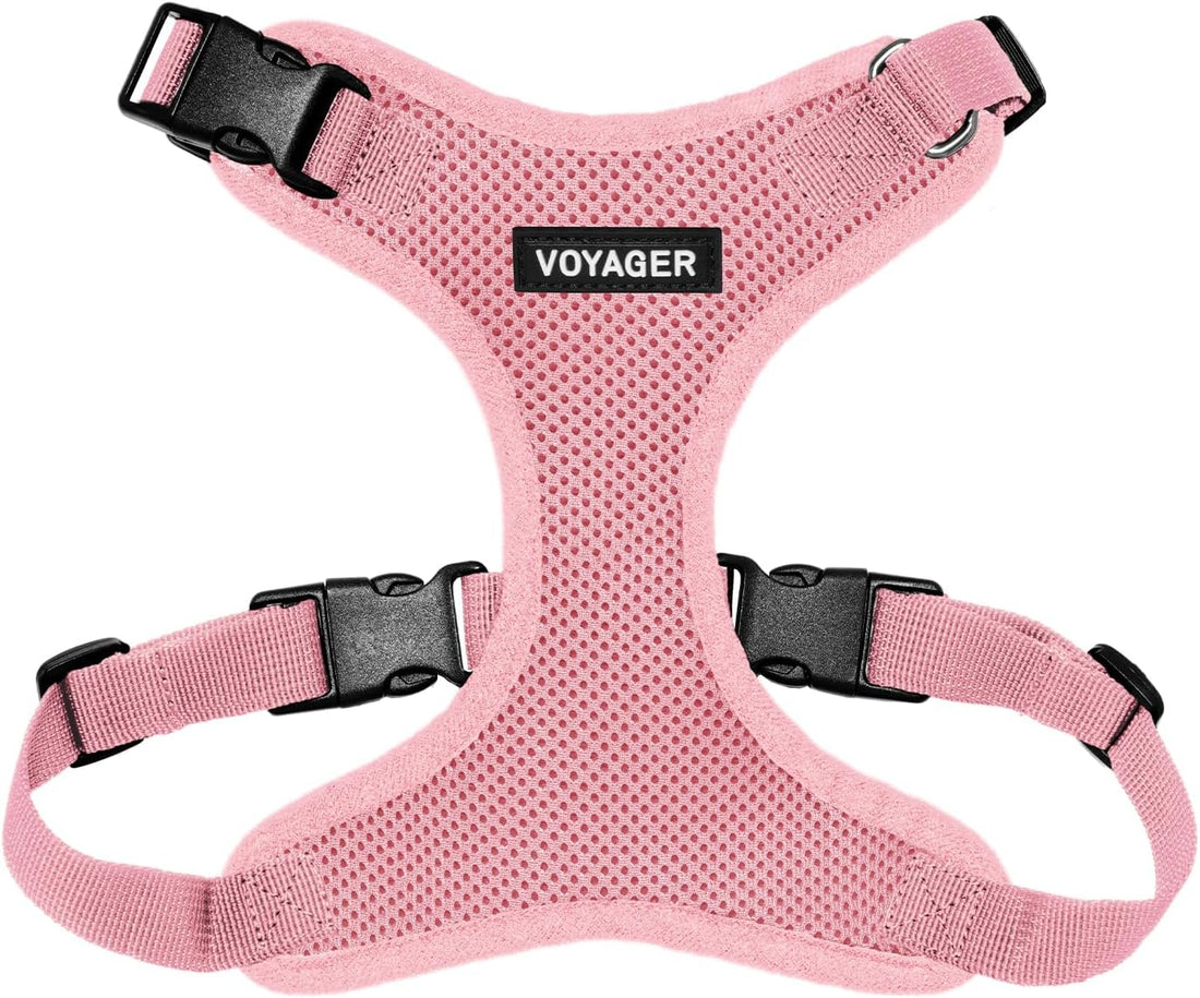Voyager Step-in Lock Dog Harness - Red, Medium