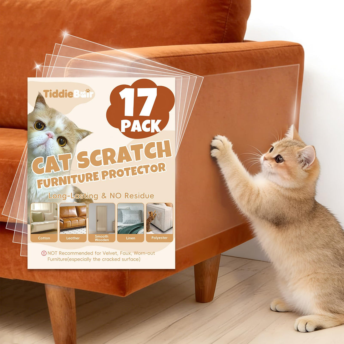 17Pack- Anti Cat Scratch Furniture Protector