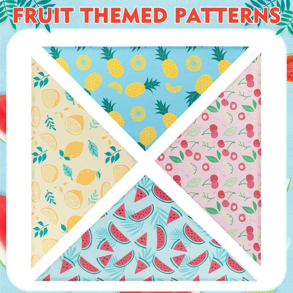 EXPAWLORER Dog Cooling Bandana Set - 4 Pack Hawaiian Dog Bandanas