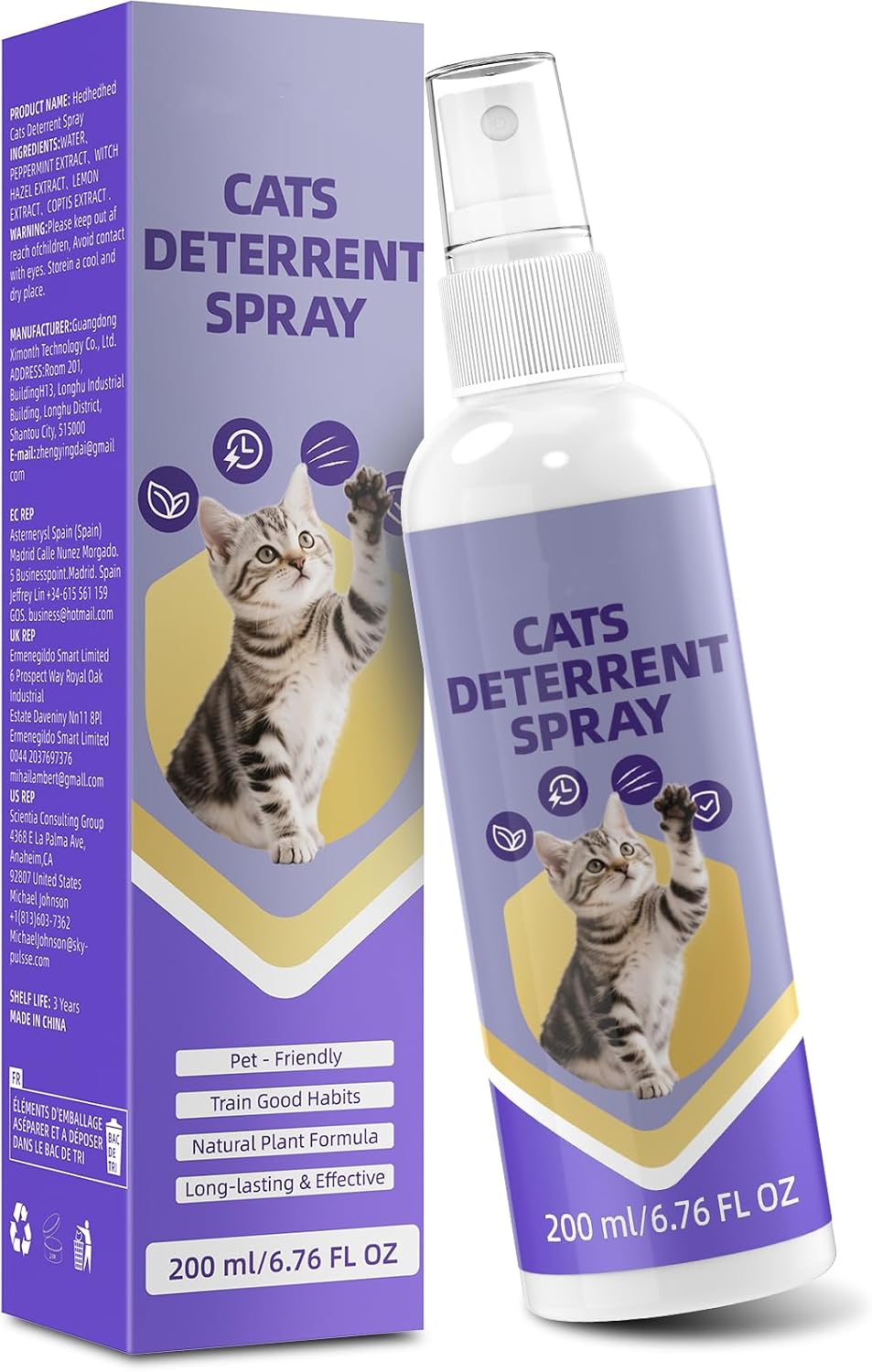KTSAY Cat Deterrent Spray - Effective Repellent Spray for Furniture
