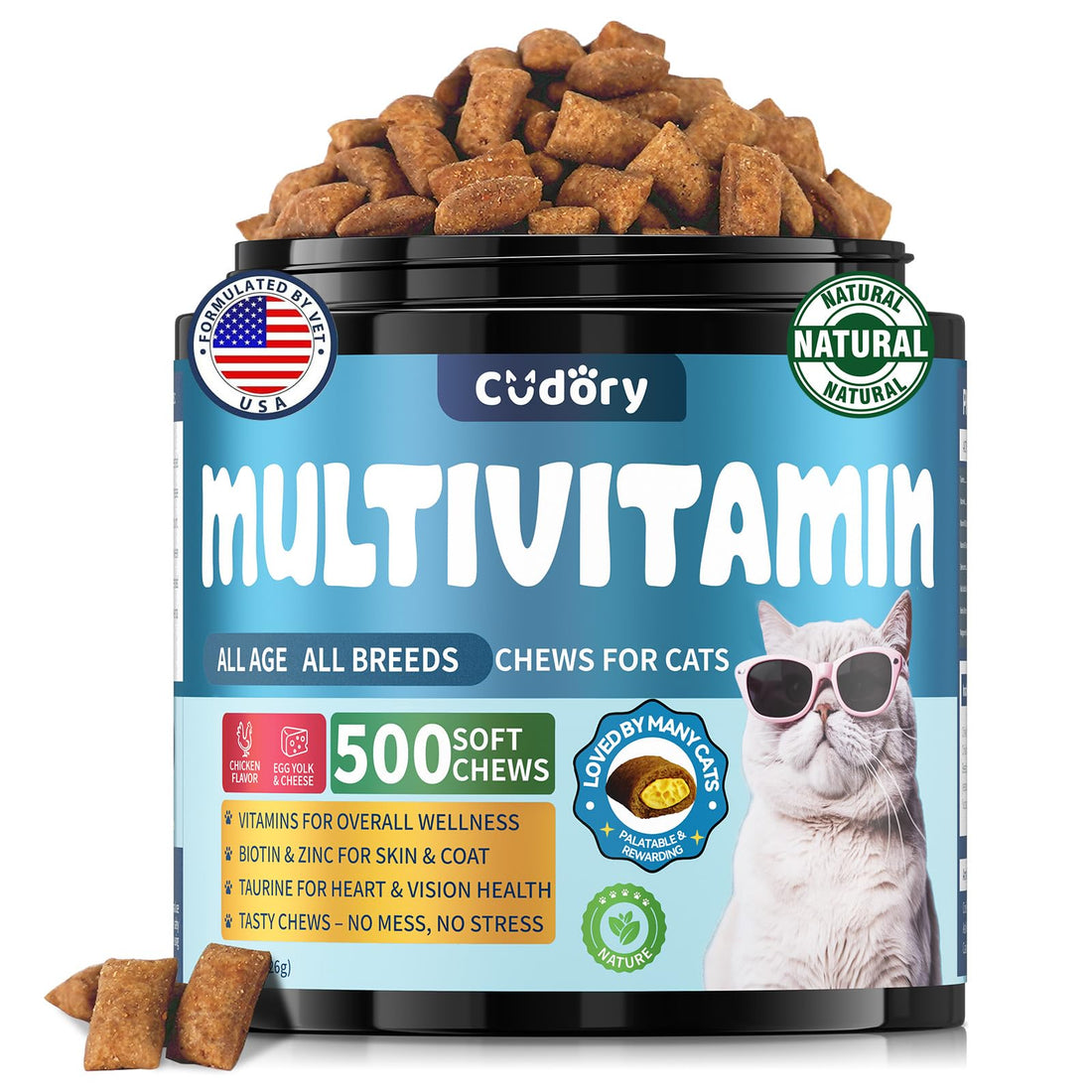 Taurine for Cats Vitamins Treats Snacks