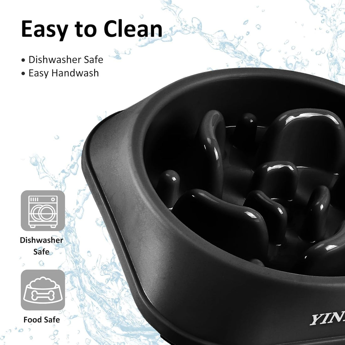 YINEYA Slow Feeder Dog Bowls, Pet Supplies that Slow Down Eating