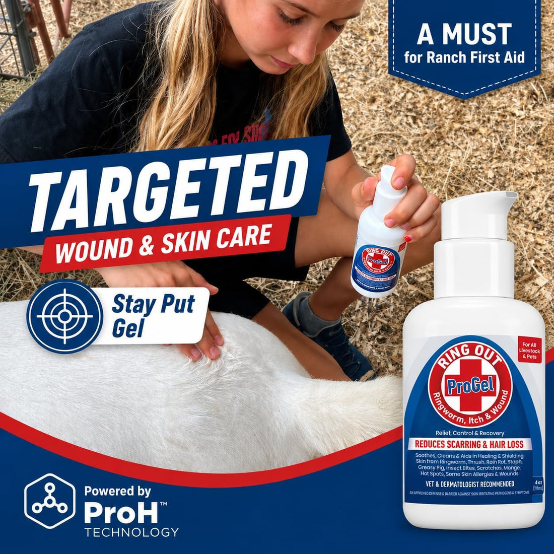 Ring Out ProGel Targeted Wound Care for Sheep, Goats, Cats