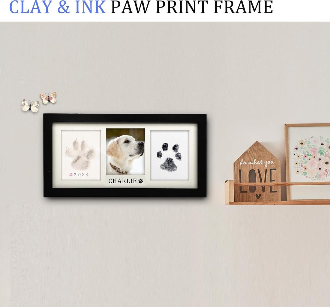 MYPAWLETS Paw Print Frame Kit,Dog/Cat Paw Print Kit,Soft Pawprint