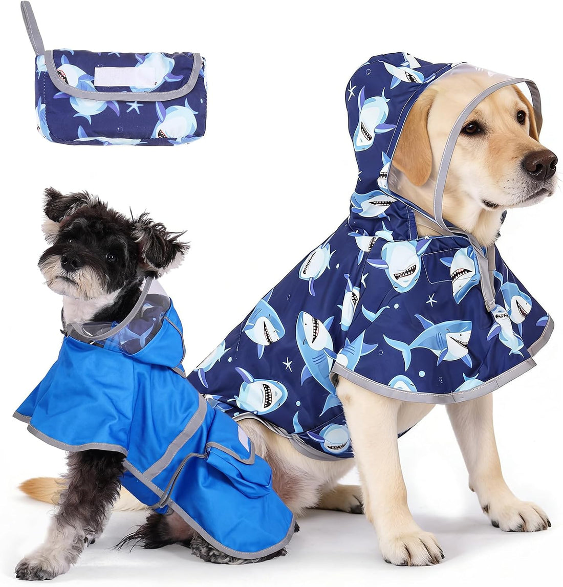 KOOLTAIL 2-in-1 Reversible Small Dog Raincoat