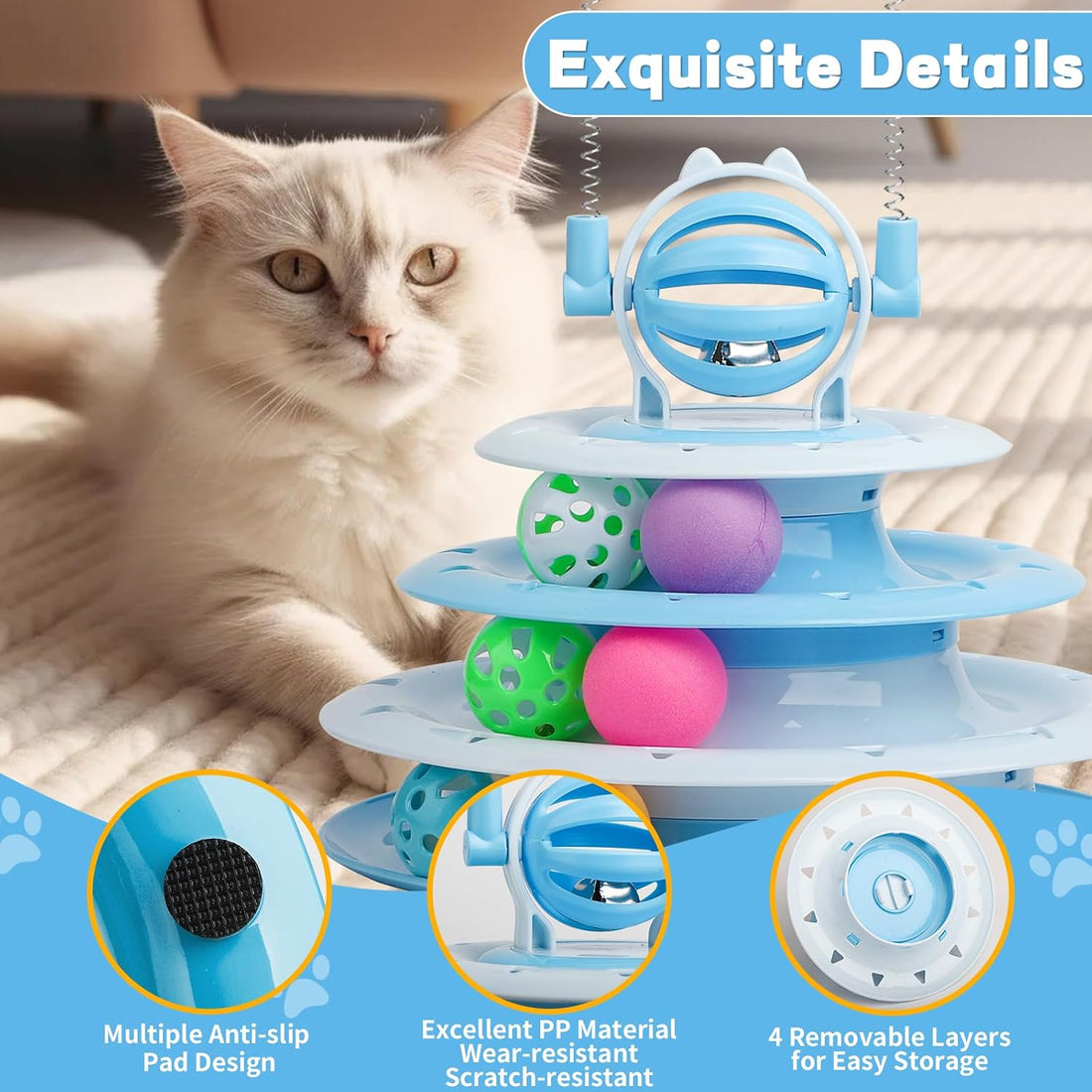 Goosheep Cat Toy Interactive Pet Plaything for Indoor Kitten