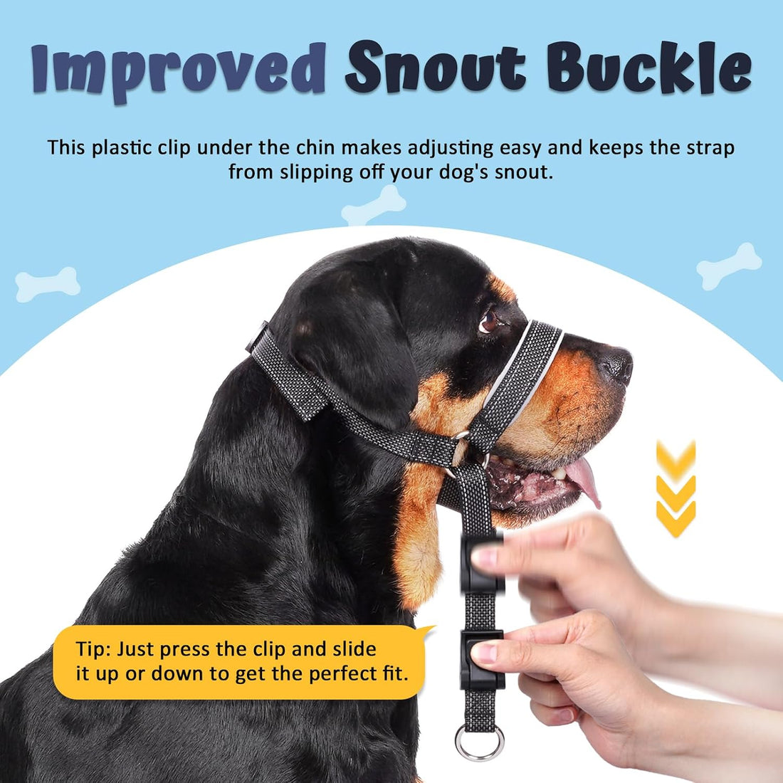 BARKLESS Dog Head Collar, Soft No Pull Head Halter with Safety Link