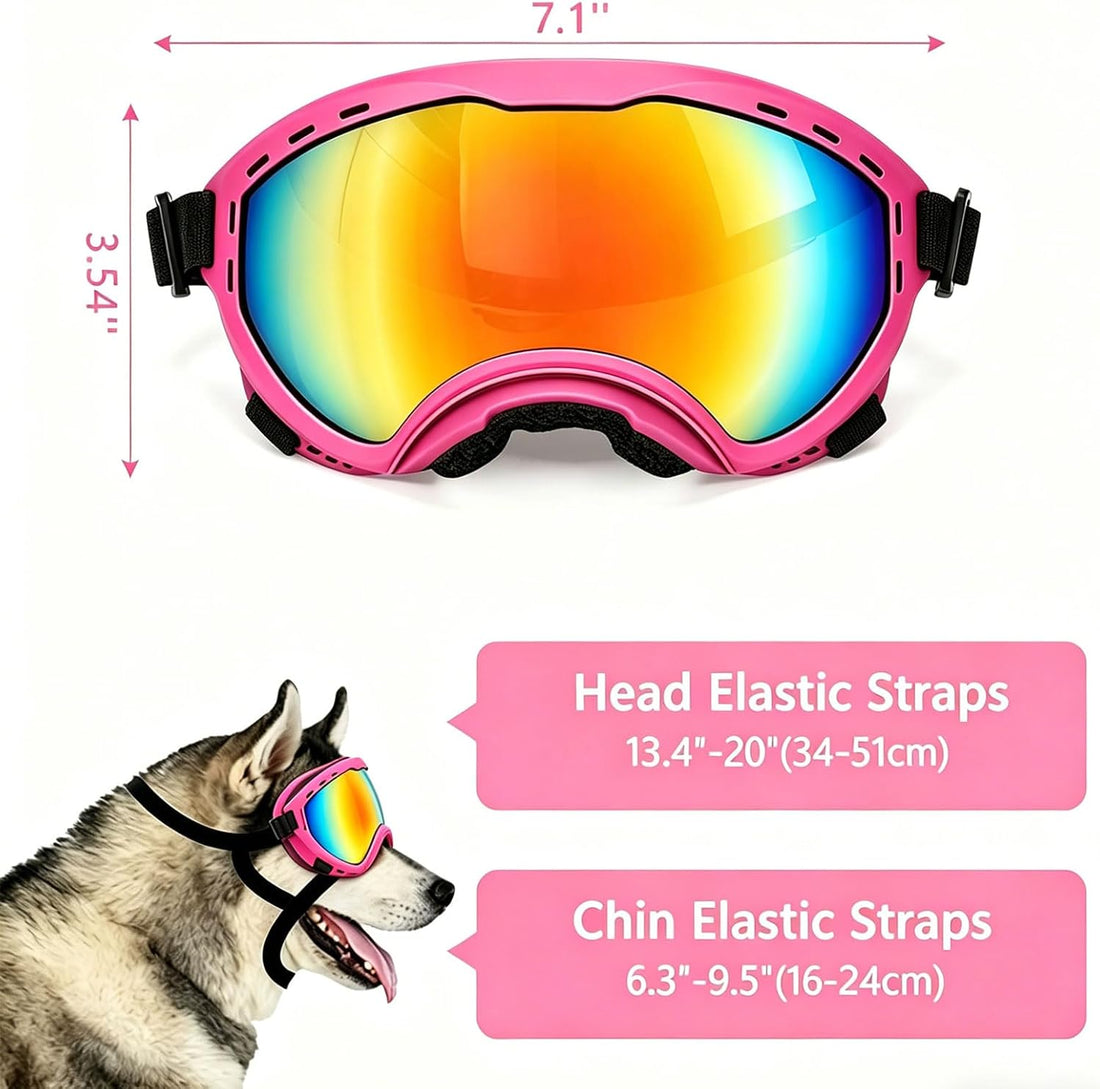 Dog Goggles for Medium Large Breed UV Protection Windproof Anti-Fog