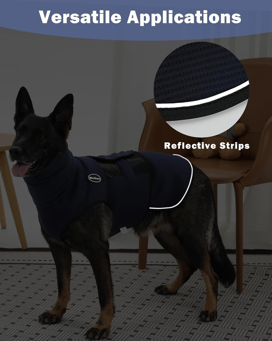 Meifsou Dog Anxiety Vest with Hood