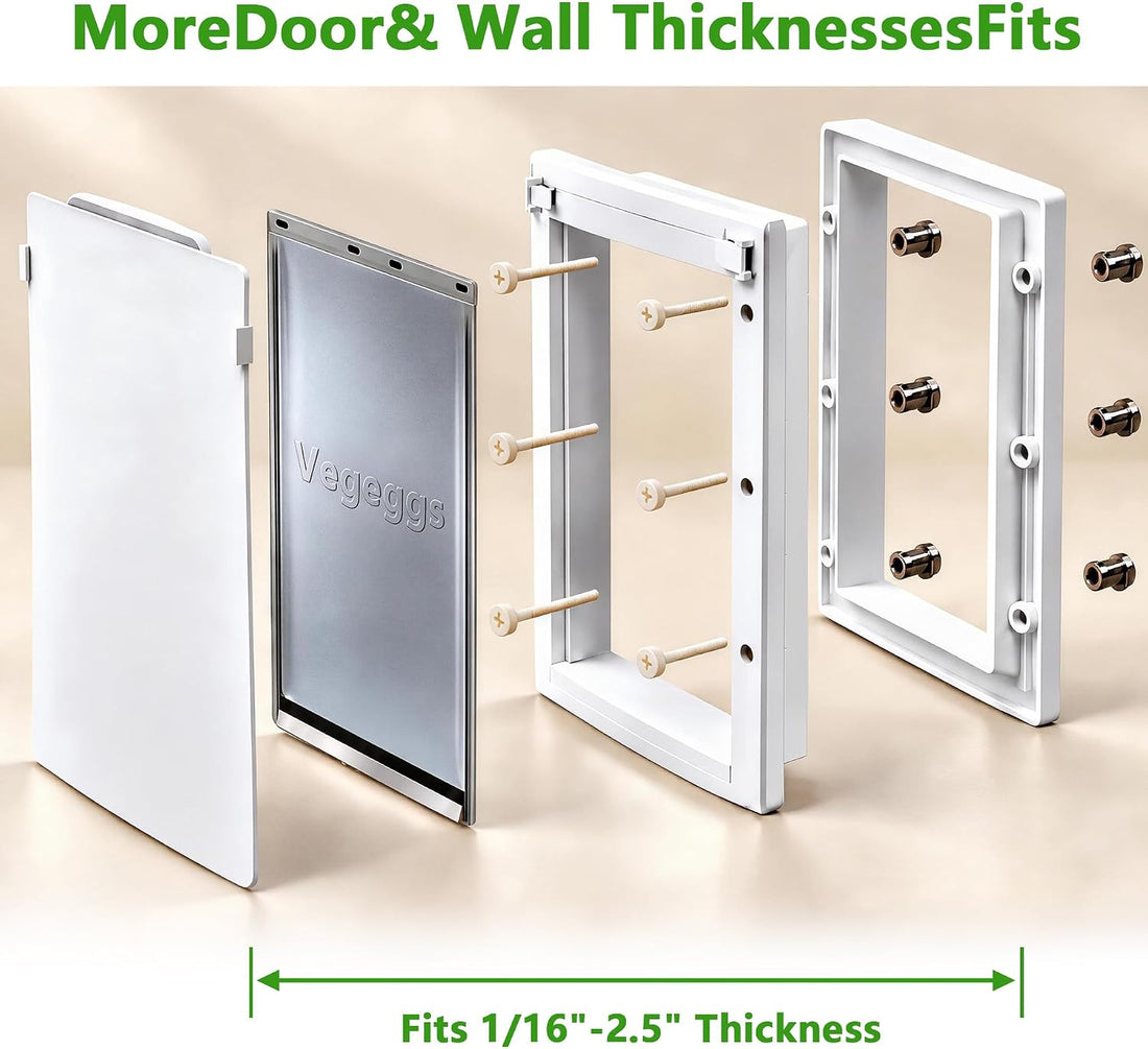 Large Dog Door for Door, Durable Plastic