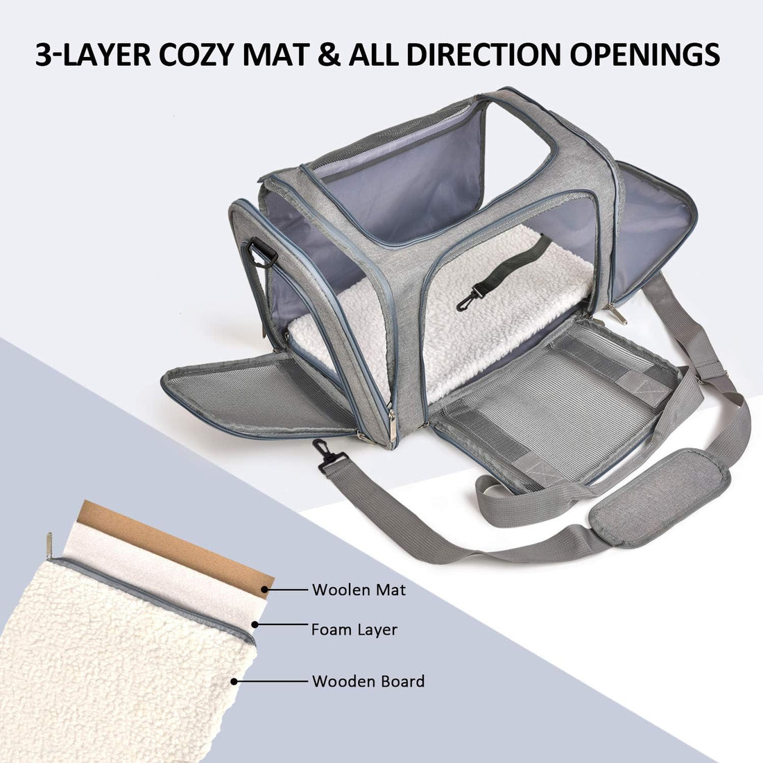 Henkelion Cat Carriers Dog Carrier Pet Carrier For Small / Medium