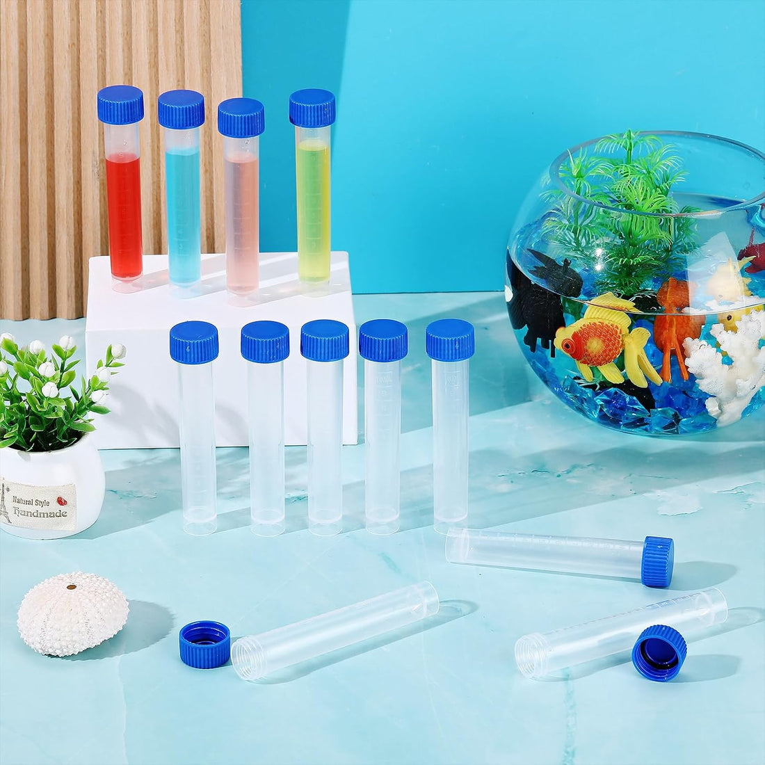 Konohan 12 Pcs 10ml Replacement Test Tubes for Aquarium Test Kits