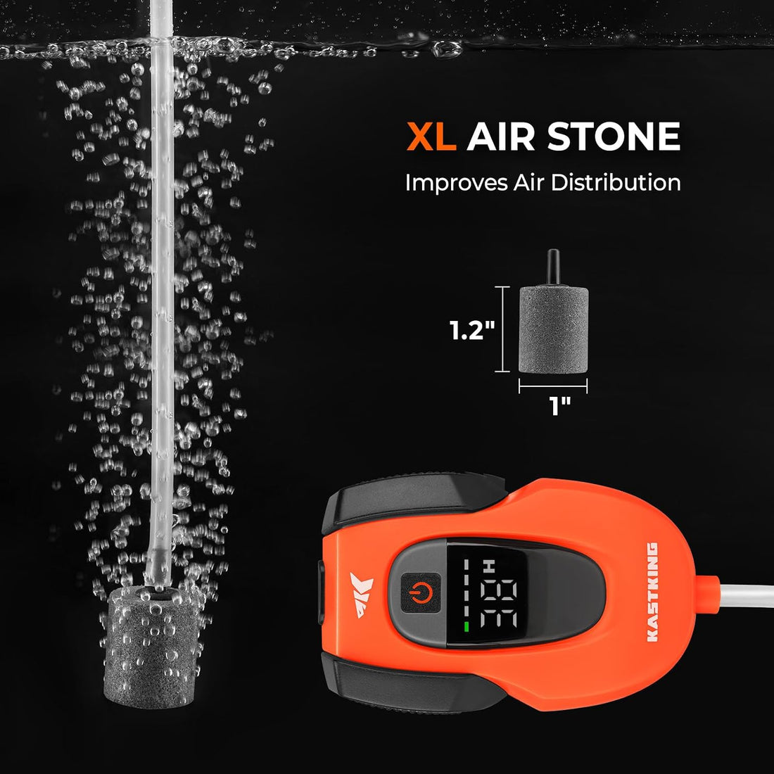 KastKing Li3 Rechargeable Live Bait Aerator Pump & Bubbler with Hang