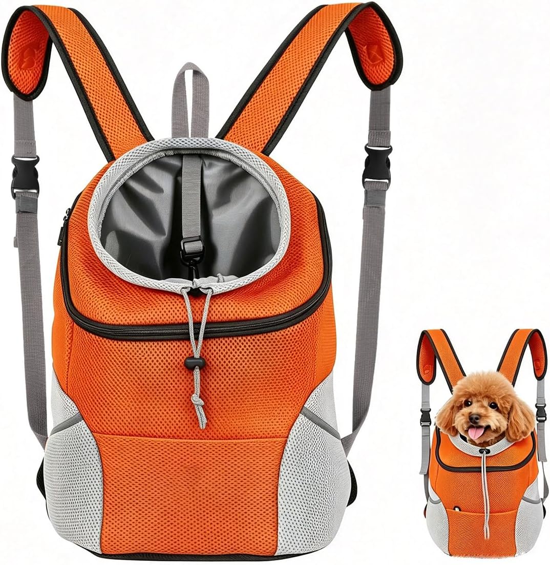 Front Dog Carrier Backpack, Hands-Free Chest Travel Backpack