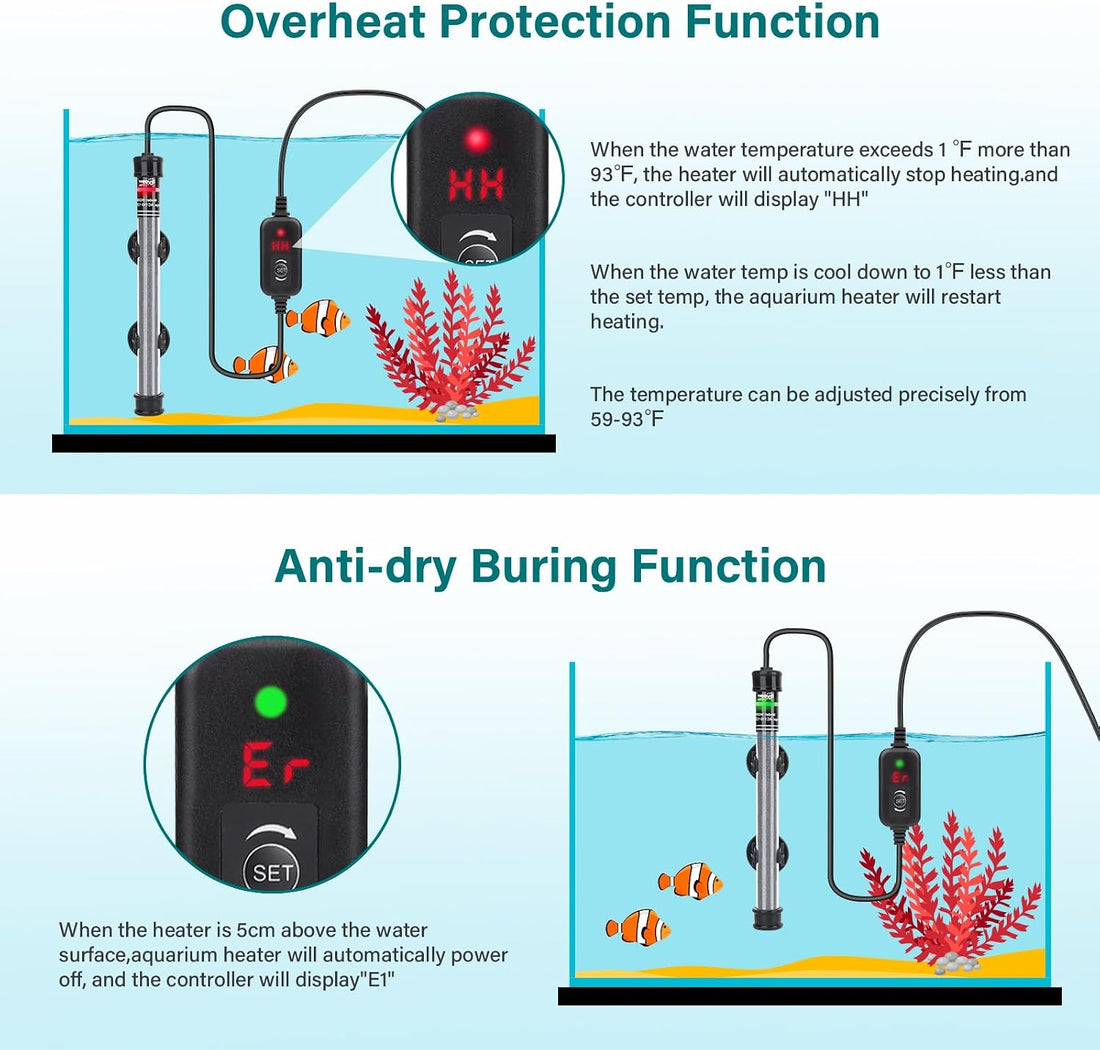 hygger Submersible Aquarium Heater
