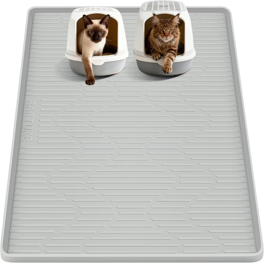 Silicone Cat Litter Box Mat 55"x 38" Extra Large Cat Rubber Mat