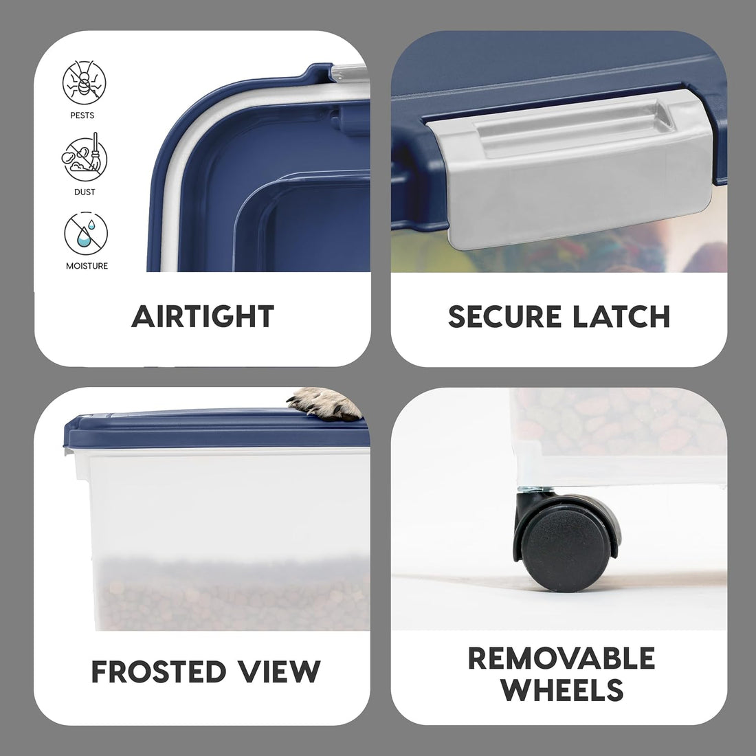 IRIS USA Airtight Pet Food Storage Container