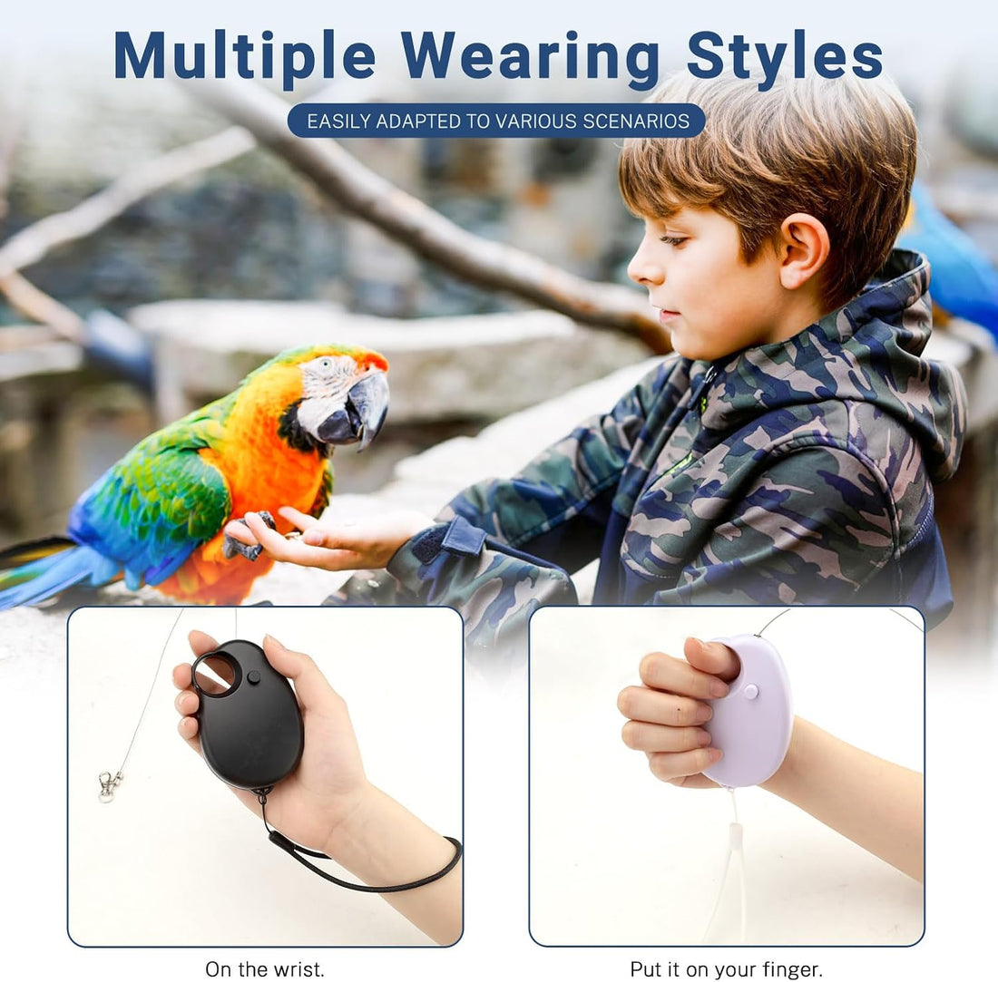 19.7FT Auto Retractable Bird Leash, Anti-Bite Wire Bird Harness