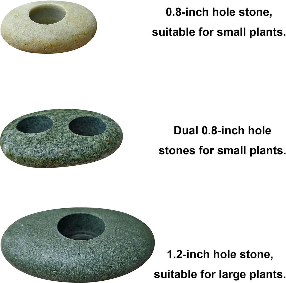 Natural River Stone Plant Weights for Aquarium
