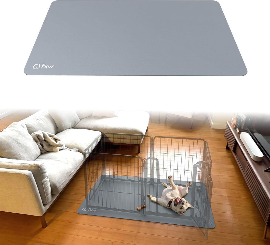FXW Floor Protector Mat, Waterproof PVC, 67" x 47", Gray