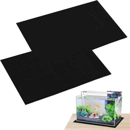 2 Pcs Aquarium Leveling Mat, 24x12 Fish Tank Pad Rubber Foam Base
