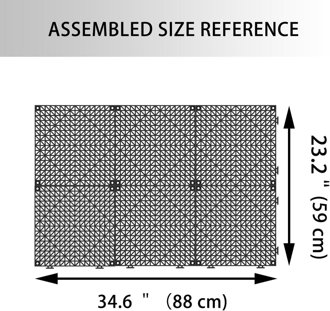 Dog Kennel Pad,Raised Grid Mat for Dog Crate Pan,Cut Freely