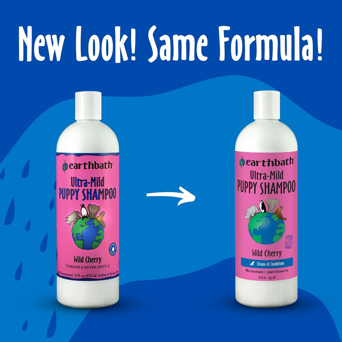 earthbath, Ultra-Mild Wild Cherry Puppy Shampoo