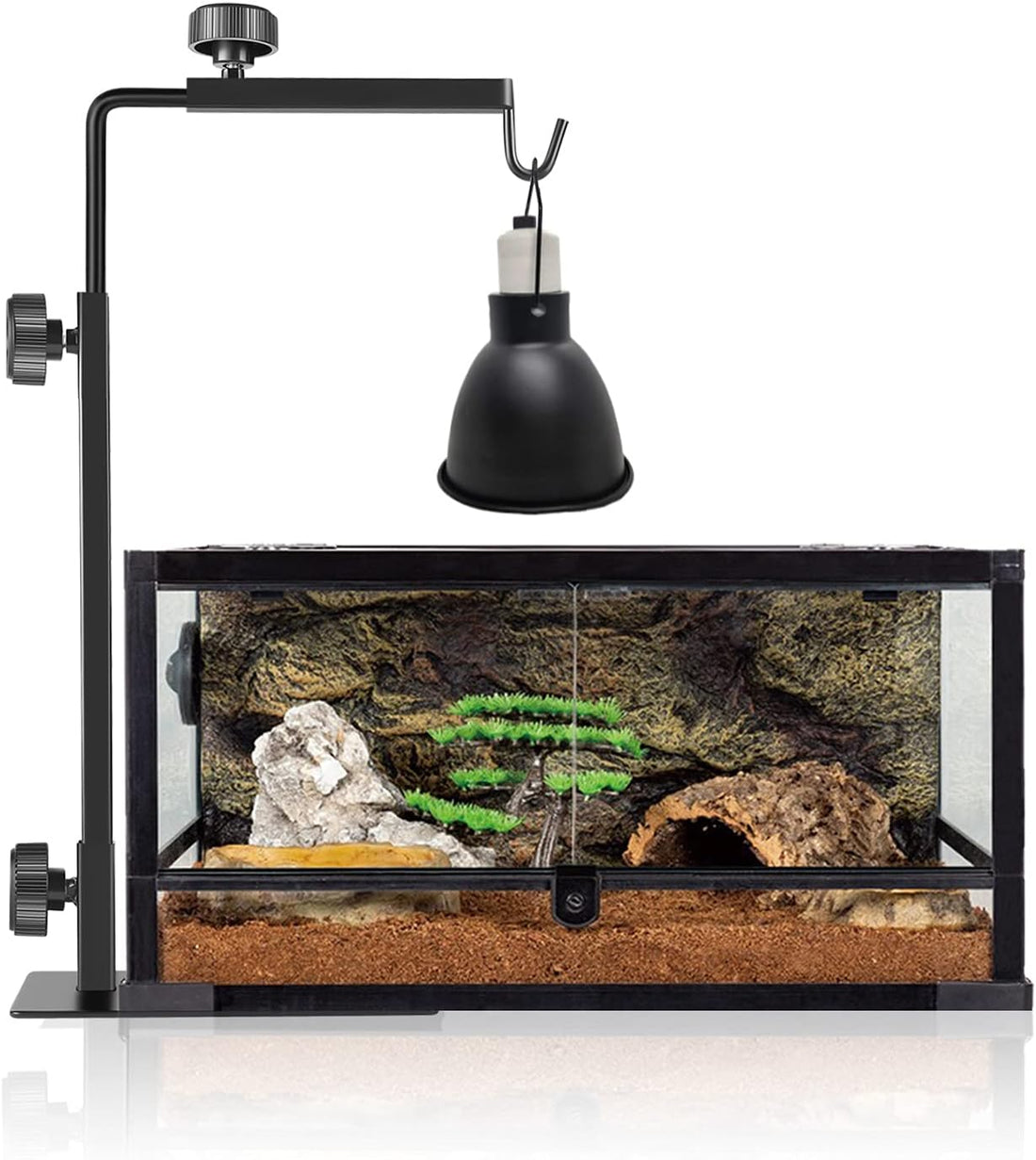 Reptile Heat Lamp Stand, Adjustable 16"- 31" H