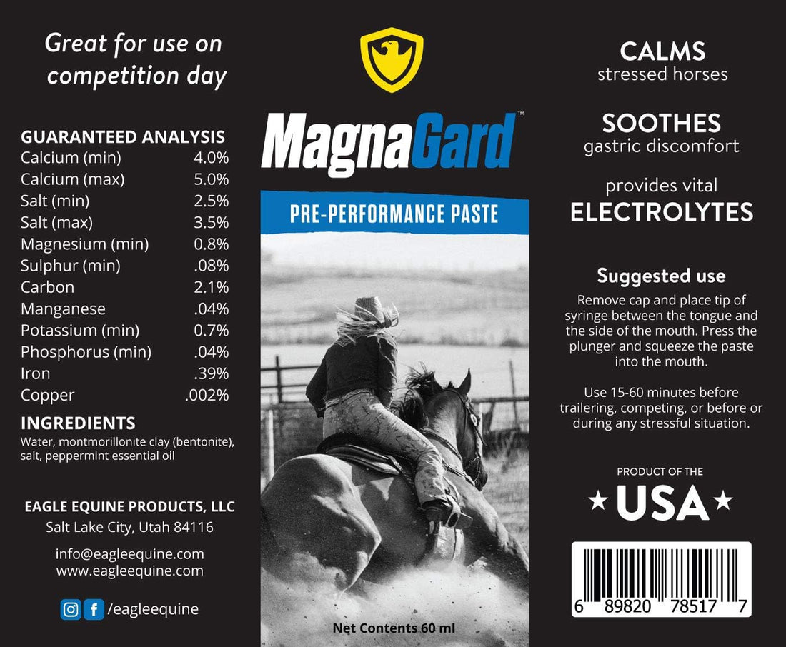 Pre-Performance Paste for Horses - All Natural Calmer, Acid Buffer