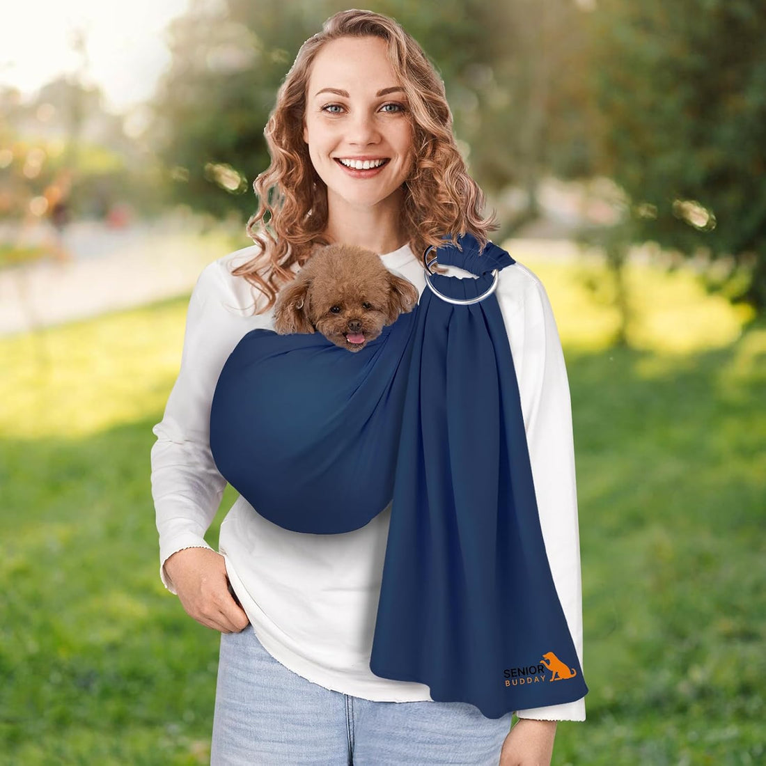 Dog Sling Carrier for Small Dogs, Adjustable Cat Sling Carrier